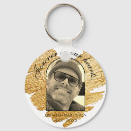 Loving Memory Keepsake Keychainのゴールデンベーシック キーホルダー