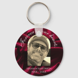 Loving Memory Keepsake Keychainの赤い基本 キーホルダー