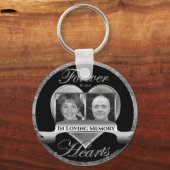 Loving Memory Keychainのダブルフォトメモリアル キーホルダー (正面)