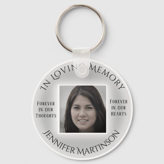 Loving Memory Keychainのフォトメモリアル キーホルダー (正面)