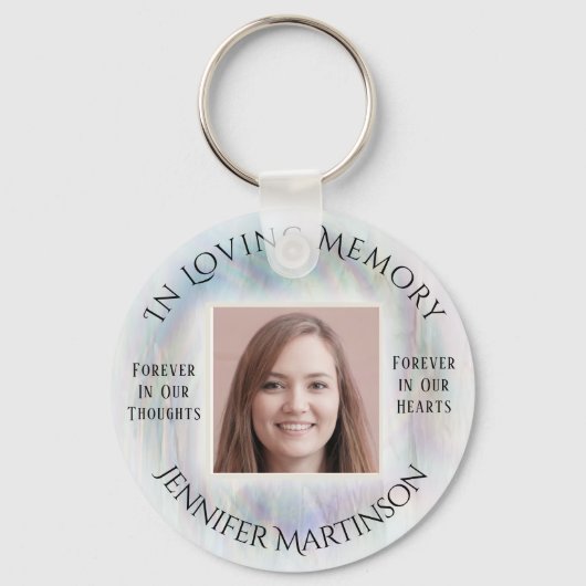 Loving Memory Keychainのフォトメモリアル キーホルダー (正面)