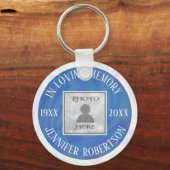 Loving Memory Keychainのフォトメモリアル キーホルダー (正面)