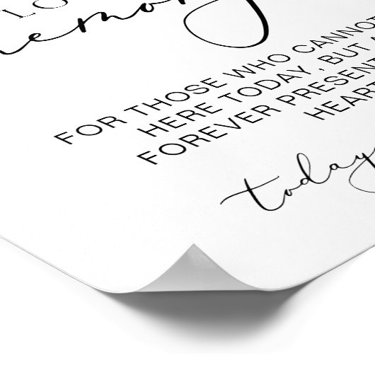 Loving Memory Lemon's Sign地中海の結婚で ポスター (角)