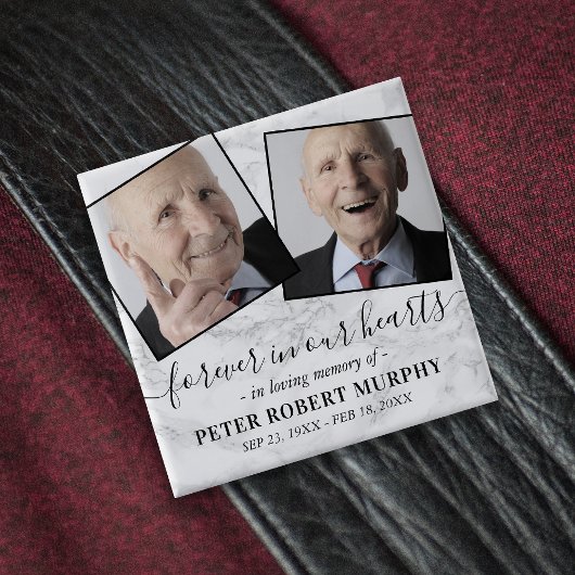 Loving Memory Marble Memorial写真 缶バッジ