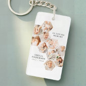 Loving Memory Memorial モダン Photo Collage キーホルダー