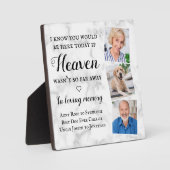 Loving Memory Memorial 3写真結婚のサイン フォトプラーク (正面)