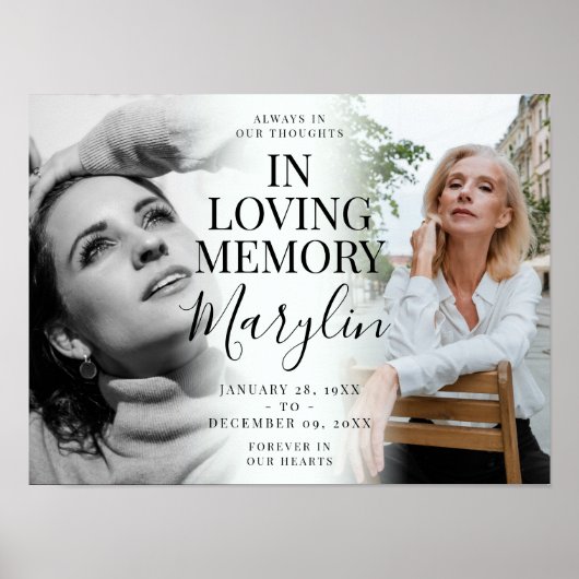 Loving Memory Memorial Before And After Photo ポスター (正面)