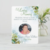 Loving Memory Memorial Keepsake Cards プログラム (スタンド正面)