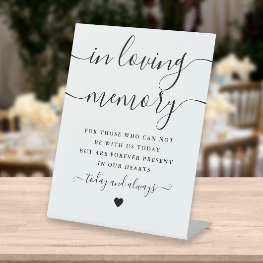 Loving Memory Memorial Script 結婚's 台座サイン