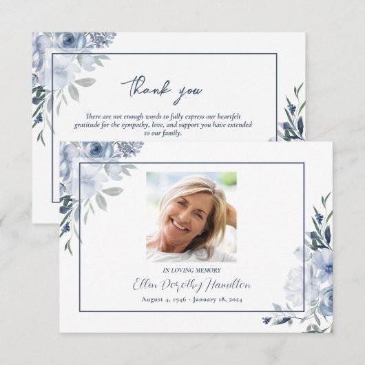 Loving Memory Memorial Serviceに参加 サンキューカード (正面/裏面)