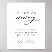 Loving Memory Minimalistのポス結婚ター ポスター (正面)