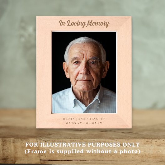 Loving Memory Nameの日付 レーザー彫刻フレーム