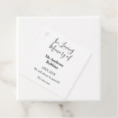 Loving memory of name葬儀記念メモリの記念ファイル フェイバータグ (インサイチュ)