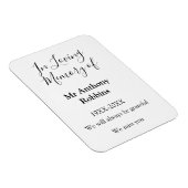 Loving memory of name葬儀記念メモリの記念ファイル マグネット (右側)