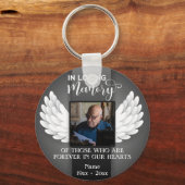 Loving Memory Photoカスタム, Name & Message キーホルダー (正面)
