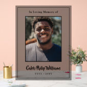 Loving Memory Photoモダンの黒いスクリプトの名前 アクリルサイン (ウェディング)