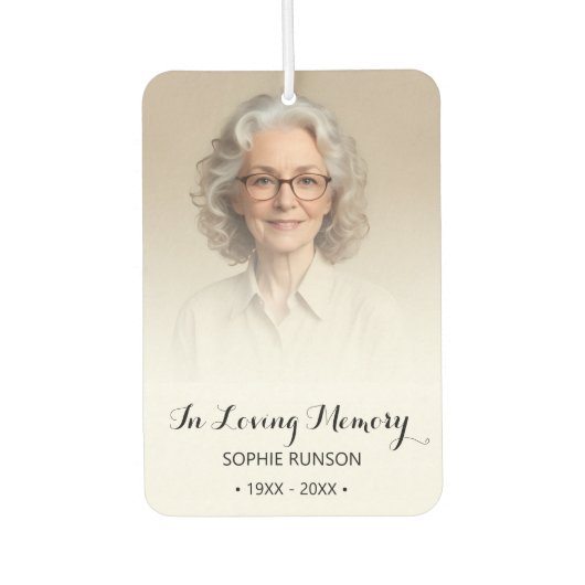 Loving Memory Photo カーエアーフレッシュナー (正面)