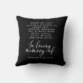 Loving Memory Photo クッション (裏面)