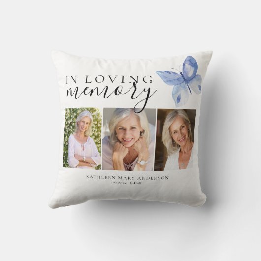 Loving Memory Photo クッション (裏面)