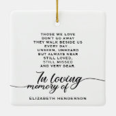 Loving Memory Photo セラミックオーナメント (裏面)