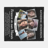 Loving Memory Photo フリースブランケット (正面(横))