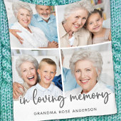 Loving Memory Photo Collageモダンで フリースブランケット