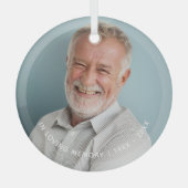 Loving Memory Photo Keepsake ガラスオーナメント (正面)