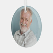 Loving Memory Photo Keepsake ガラスオーナメント (正面左)