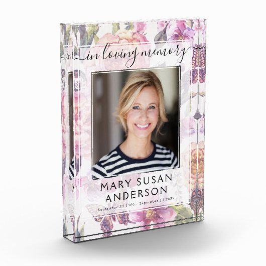 Loving Memory Photo Keepsake フォトブロック (左)