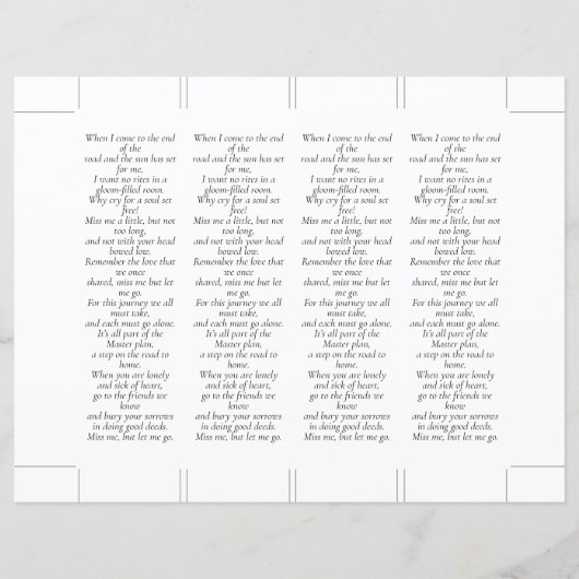 Loving Memory Photo Memorialブックマーク (裏面)