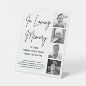 Loving Memory Photo & Names 結婚's Memorial 台座サイン (正面)