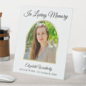 Loving Memory Photo on White 台座サイン (インサイチュ)