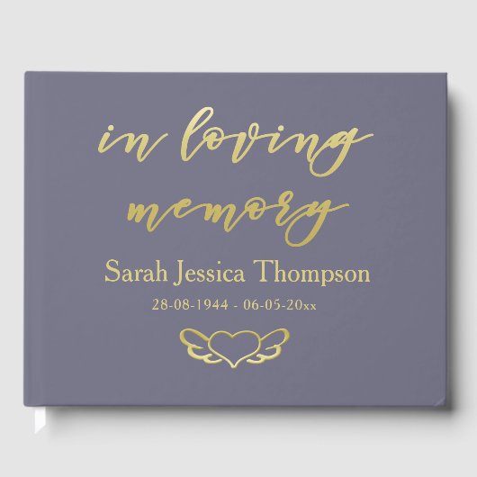 Loving Memory Purple & Conomenenceの金ゴールド集 ゲストブック (正面)