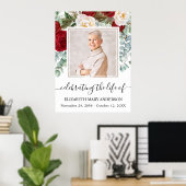 Loving Memory Red Rosesフローラ写真ポスター ポスター (ホームオフィス)