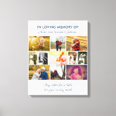 Loving Memory Remembrance引用文- Photo Collage キャンバスプリント (正面)