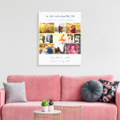 Loving Memory Remembrance引用文- Photo Collage キャンバスプリント (インサイチュ (リビング))