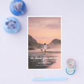 Loving Memory Scriptプログラムの予算 チラシ (シングル)