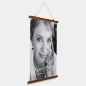 Loving Memory Script写真の記憶 吊り下げ型タペストリー (傾斜あり)