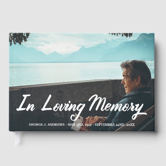 Loving Memory Script Overlay – 写真と名前の追加 ゲストブック (正面)