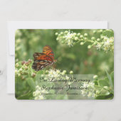 Loving Memory Service招待状,蝶 招待状 (正面)