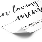 Loving Memory Signでサイズスクリプトを選モダン択 フォトプリント (角)