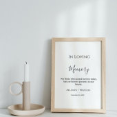 Loving memory signのミニマル結婚リストは永遠 ポスター