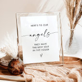 Loving Memory Signのミニマル結婚リスト ポスター