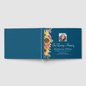 Loving Memory Sunflower & Blue ゲストブック (全面)