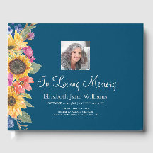 Loving Memory Sunflower & Blue