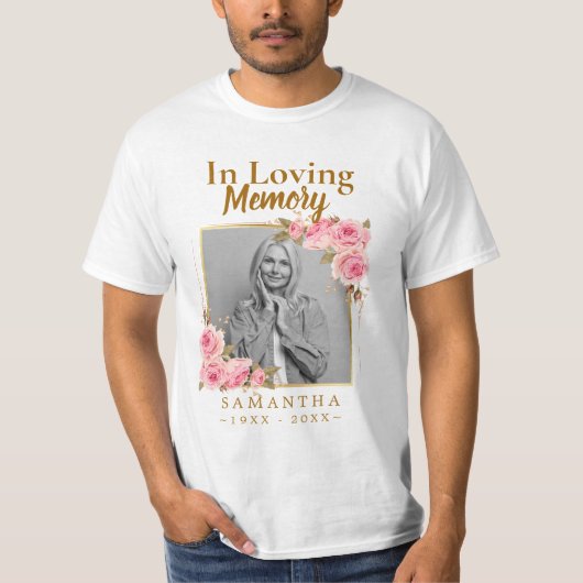 Loving Memory T-Shirtでの母写真の消失 Tシャツ (正面)