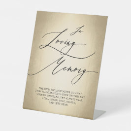 Loving Memory'sの書結婚跡 台座サイン