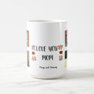 Loving Mom with Angelittiスクリプト4枚の写真 コーヒーマグカップ
