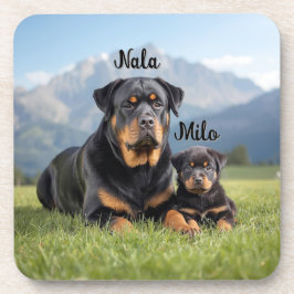 Loving Mother and Son Personalized Coaster Set コースター