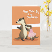 Loving Mustelids Mothers Day Card カード (黄色い花)